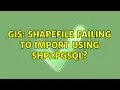 GIS Shapefile failing to import using shp2pgsql