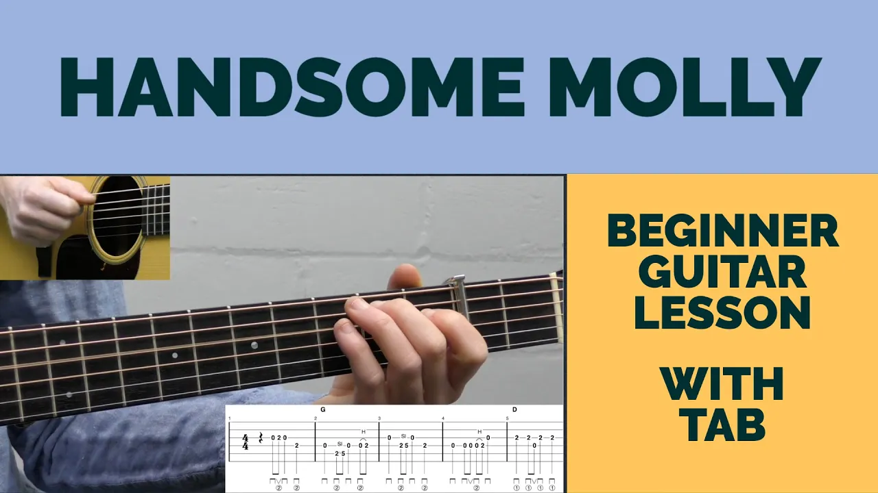 Handsome Molly | Beginner Bluegrass Guitar Lesson With Tab Handsome Molly | Beginner Bluegrass Guitar Lesson With Tab