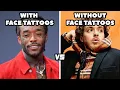 RAPPERS WITH FACE TATTOOS vs RAPPERS WITHOUT FACE TATTOOS