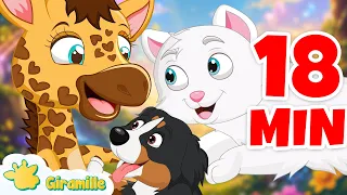 AVENTURA DA ROTINA! Vamos Brincar com os Pets - Giramille 18 min | Desenho Animado Educativo Musical