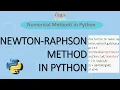 Newton-Raphson Method - Implementation Numerical Analysis 4