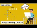 Star Pattern Program 7 in C Language in Hindi C Programming Tutorial Code With Viplove