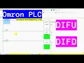 Differentiate UP and Down in Omron PLC - DIFU DIFD Instructions
