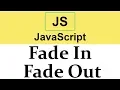 Fade In Fade Out animations in JavaScript