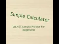 Simple Calculator - Designed in VB NET Day-03 Explains in