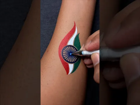 Proud to be Indian 🇮🇳 🧡🤍💚 ✨….. #tattoo #art #tiranga #india