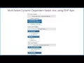 Multi Select Dynamic Dependent Select box using PHP Ajax