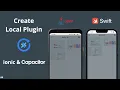 How to create project specific local plugin Ionic Capacitor
