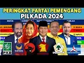 Lagu GERINDRA BERJAYA !! INILAH DAFTAR PERINGKAT PARTAI  PEMENAG PILKADA  PILGUB 2024
