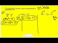 Algebra Sem 2 Exam Review - Unit 7 Polynomials and Factoring
