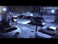 Surveillance Crew arrives in SUV targets parked cars on Staten Island