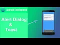 How to show the alert Dialog and Toast in Android for Beginners YouTube