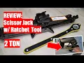 REVIEW Scissor Jack 2 Ton w Ratchet Tool