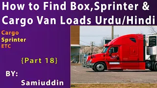 How to find Loads for Box Sprinter and Cargo Vans