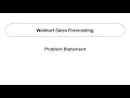 Walmart Sales Forecasting Data Science Project Problem Statement