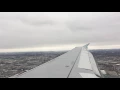 Overcast Winter Landing Toronto YYZ from Montreal 4K A319 Air Canada 411