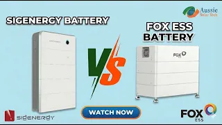 Sigenergy VS Fox ESS Battery Which is The Best Choice for 2026
