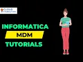 Informatica MDM Tutorial Informatica MDM course MDM tutorial for beginners Cloudfoundation