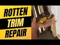 How to Replace Rotted Exterior Trim Brick Molding for Doors Diy Splice Repair