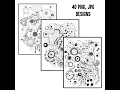 Abstract Black White Zendoodle Pages Printable Coloring Doodle Practice