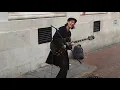 Lagu Found! Romain Axisa from The Big Push band was out busking today with his unique guitar style!