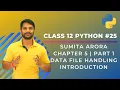 Python Class 12 Introduction to File Handling Chapter 5 Part 1 In Hindi