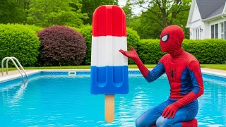 Spider-Man Buys a Giant Ice Cream 🍦 | Joker and Hulk Wreak Havoc!