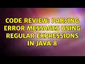 Code Review Parsing error messages using regular expressions in Java 8