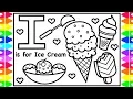 ABC Alphabet Coloring Pages I is for Ice Cream Ice Cream Coloring Page Coloring for Kids