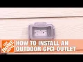 How to Install an Outdoor GFCI Electrical Outlet The Home Depot