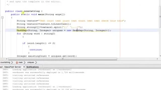 How to count repeated words in a string using Java