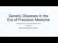 2025-01-31 Genetic Medicine at Westminster - Lecture by Dr Manuel Corpas