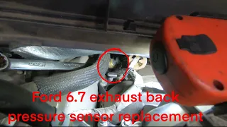 ford 6 7 power stroke f550 exhaust back pressure sensor p0471 p0473 p0474