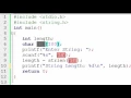 Find string length using strlen function
