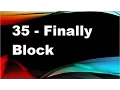 java tutorials urdu NFN 35 exception short cut and finally block