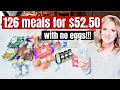 HOW TO EAT FOR 1 25 a day NO EGGS EXTREME BUDGET CHALLENGE GROCERY HAUL 2023
