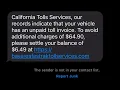 California Tolls Services Text Scam About Bay Area FasTrak Toll at Bayareafastrakinvoice com