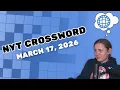 A little underwhelmed by the theme NYT Crossword March 17 2026