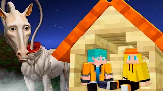 BASE 100% SEGURA vs CREEPY HORSE no Minecraft