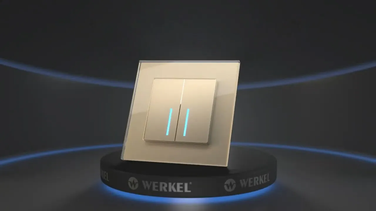 Выключатель 1-клавишный сенсорный Werkel белый с Wi-Fi (видео)