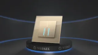 Видео Выключатель 1-клавишный сенсорный Werkel белый с Wi-Fi