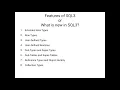 Reference Types and Object identity Collection types in SQL3