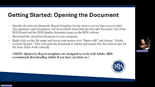 HCBS Waiver Provider Webinar Completing Quarterly Reports An Introduction June 30 2026