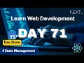 Learn Web Development Day 71 State Management UseState with TypeScript in Next js