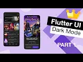 Flutter UI Dark Mode from Skeleton Template App from Scratch Part 1