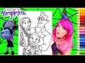 Coloring Vampirina Her Family Coloring Page Prismacolor Pencils KiMMi THE CLOWN