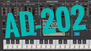 Audio Damage AD-202 Walkthrough Demo iOS Desktop Roland MC-202-Inspired Plugin