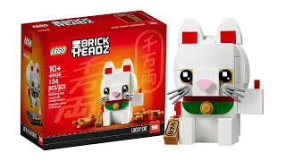 Lego BrickHeadz  40436  Lucky Cat  Speed Build Review