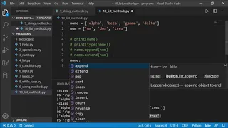13 List methods in Python Programming - Python Tutorials