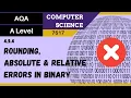 80 AQA A Level 7517 SLR11 - 4 5 4 Rounding absolute and relative errors in binary